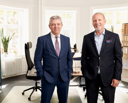 Partner, advokat Claus Spangenberg og direktør i Servicehuset Steen Theill